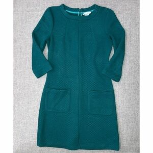 Boden Teal Long Sleeve Dress